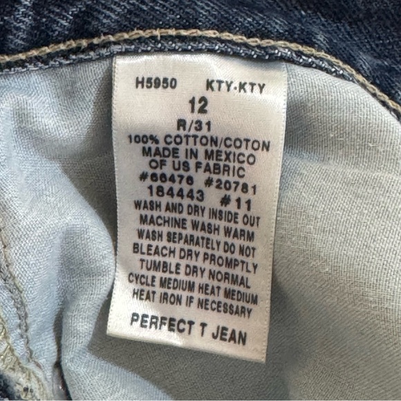 Tommy Hilfiger High Rise Perfect T Jean Straight Leg Size 12 - Picture 9 of 10